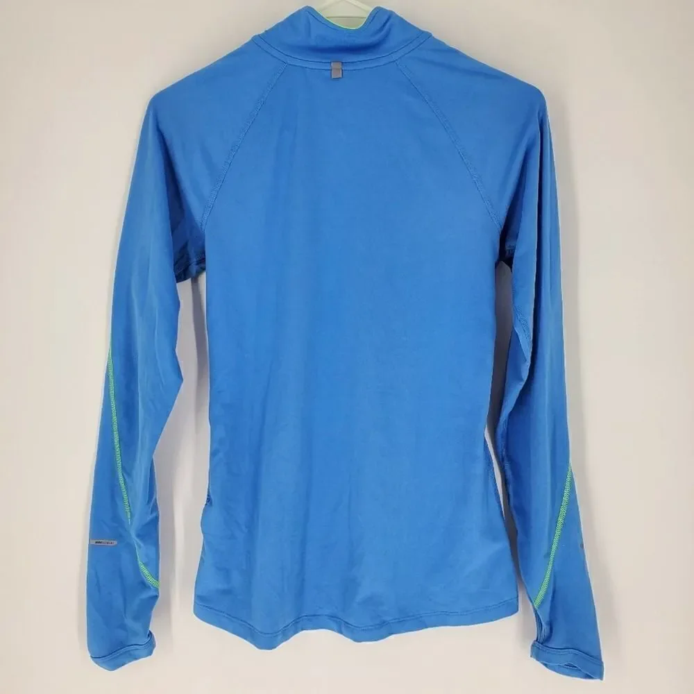 Nike blue running workout top tshirt xs